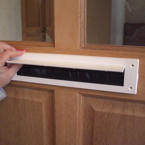 White internal pvc letterbox - internal,