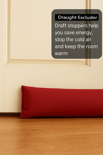 Plain fabric draught - fabric, excluder