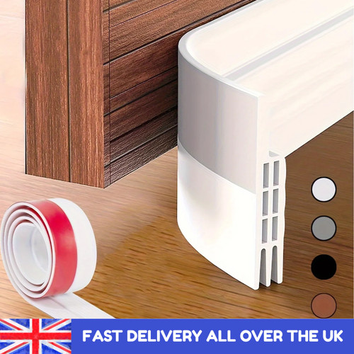 White door draught - door,
