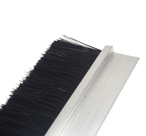 Aluminum door brush - door,