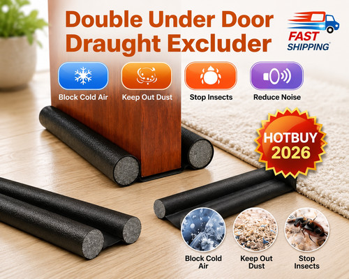 Double under door draught - door,